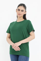 CLASSIC FIT ESSENTIAL TEE-DARK-GREEN
