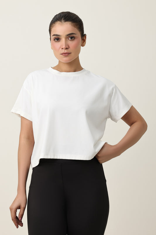 PURE MOTION SHORT T-SHIRT-WHITE