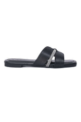 DIAMOND STRIKE SLIDE-BLACK