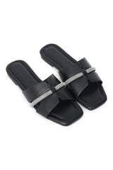 DIAMOND STRIKE SLIDE-BLACK
