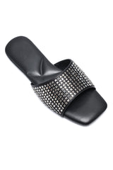 MOSAIC GLAM SLIDES-BLACK