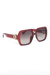 RETRO BLOCK STYLE EYEWEAR-WINE