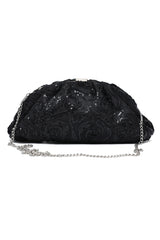 SPARKLE EVENING CLUTCH-BLACK