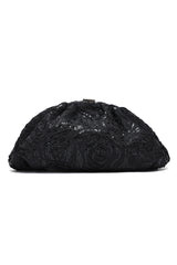 SPARKLE EVENING CLUTCH-BLACK