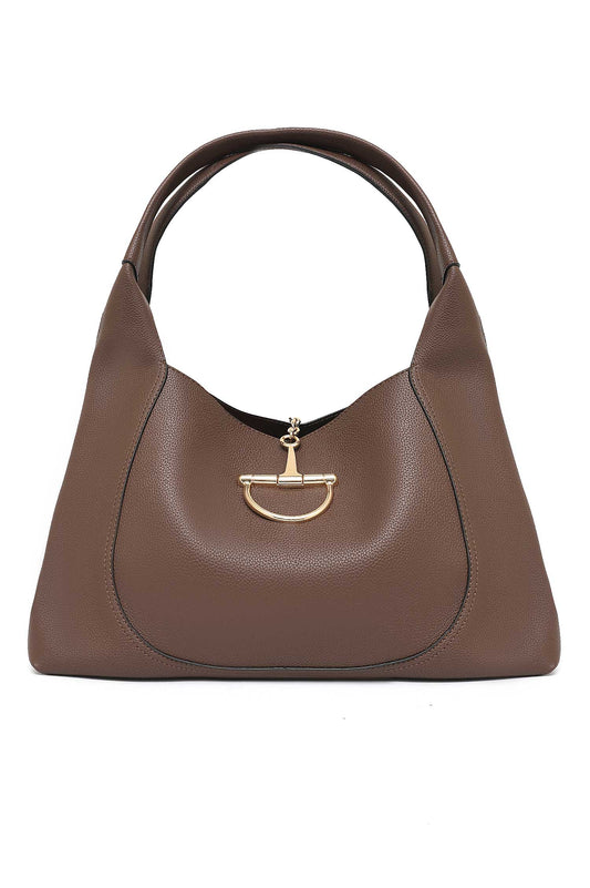 RIVIERA ARCH HAND BAG-COFFEE
