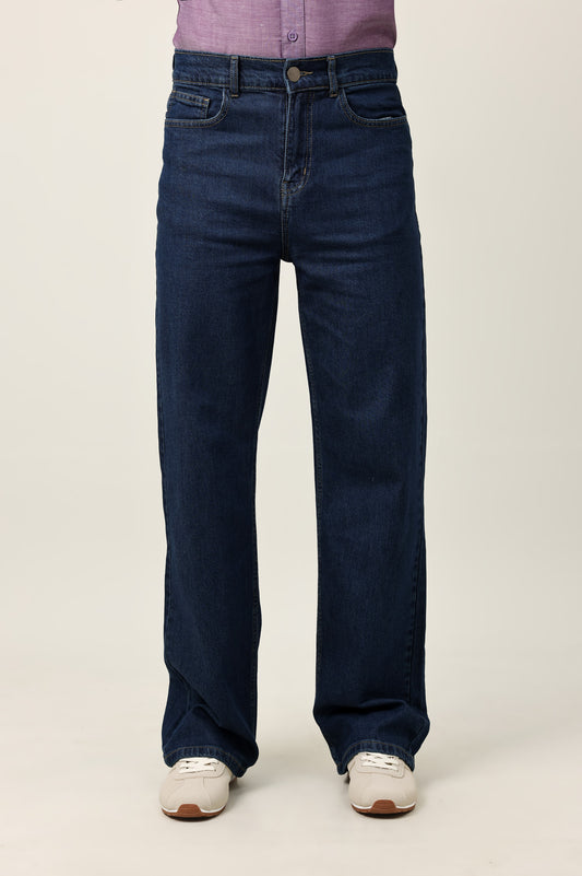 PRIMO CORE FIT DENIM PANT-BLUE