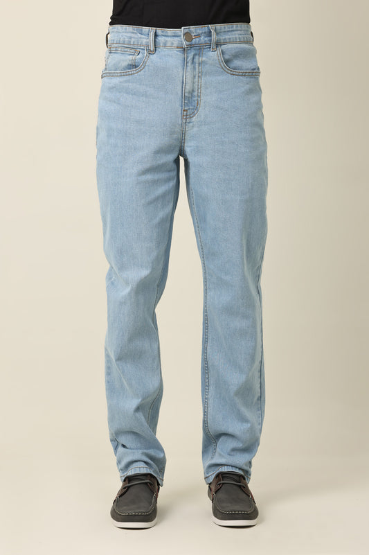 DENIM CUT BOTTOM-SKY/BLUE