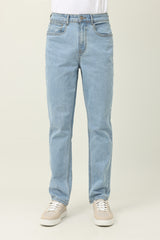 DENIM CUT BOTTOM-SKY/BLUE