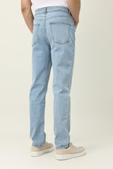 DENIM CUT BOTTOM-SKY/BLUE