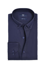 SMART WEAVE SHIRT-NAVY