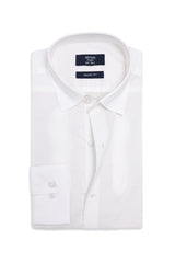 MICRO PATTERN OFFICE SHIRT-OFF/WHT