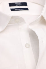 MICRO PATTERN OFFICE SHIRT-OFF/WHT