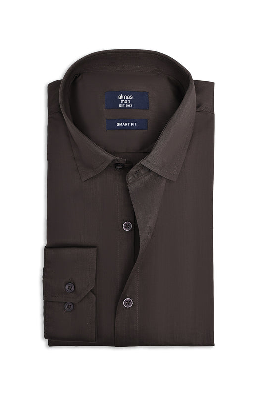 MICRO PATTERN OFFICE SHIRT-BLK