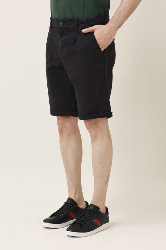 PRIME CASUAL SHORTS-BLACK