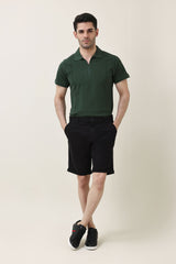 PRIME CASUAL SHORTS-BLACK
