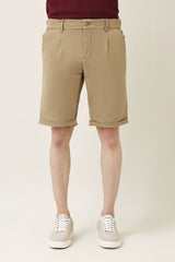PRIME CASUAL SHORTS-KHAKI