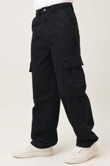 FUNCTION STACK CARGO JEANS-BLACK