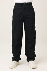 FUNCTION STACK CARGO JEANS-BLACK