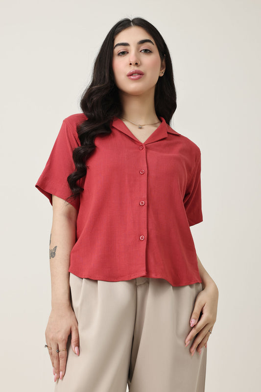SOFT GENTLE TOUCH TOP-RED