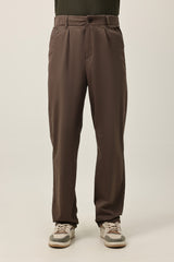 SMART FALL CASUAL BOTTOM-BROWN