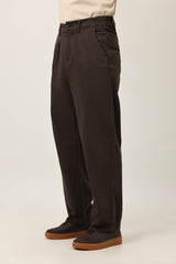 ELEGANT TAPER STRUCTURE PANT-COFFEE