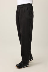ELEGANT TAPER STRUCTURE PANT-DK/GREY