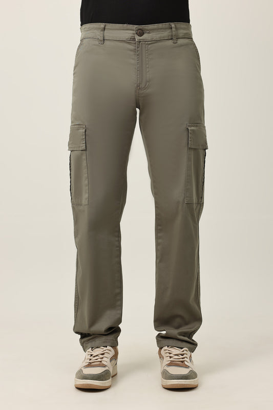 SMOOTH TAILORED BOTTOM-GREEN