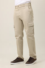 SMOOTH TAILORED BOTTOM-BEIGE