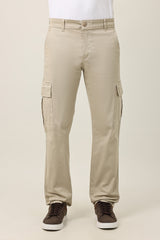SMOOTH TAILORED BOTTOM-BEIGE
