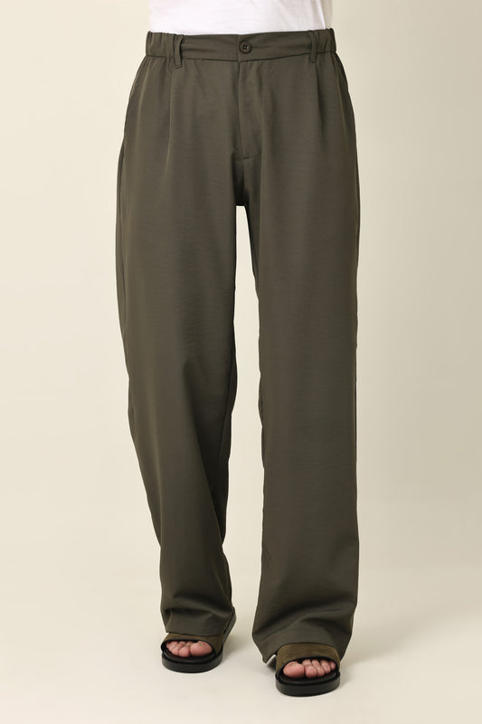GENTLE PROFILE CASUAL BOTTOM-DK/OLIVE