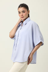MAJESTIC FALL CASUAL SHIRT-SKY/BLU