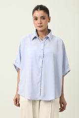 MAJESTIC FALL CASUAL SHIRT-SKY/BLU