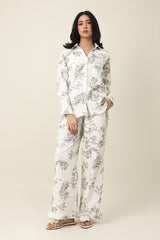 SPRING WHISPER CO-ORD SET-WHT/GREY