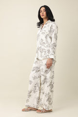 SPRING WHISPER CO-ORD SET-WHT/GREY