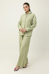 MODEST COMFORT CO_ORD SET-GREEN