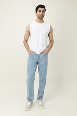 PURE FORM MUSCLE TEE-WHITE