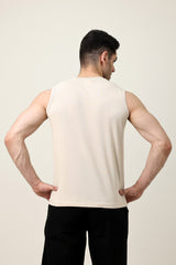 PURE FORM MUSCLE TEE-BEIGE