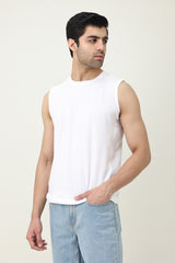 PURE FORM MUSCLE TEE-WHITE
