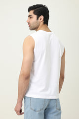 PURE FORM MUSCLE TEE-WHITE