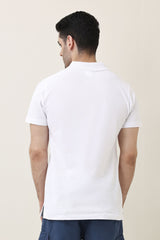PRIMEWEAVE SOLID POLO-WHITE
