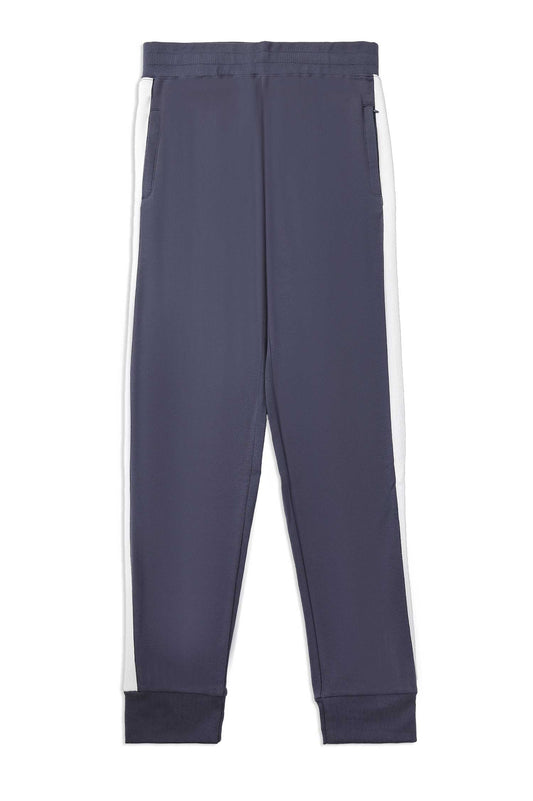 MELANGE JOGGER PANTS-DENIM-WHITE