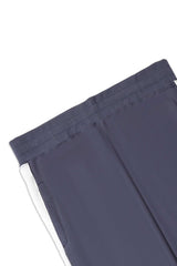 MELANGE JOGGER PANTS-DENIM-WHITE