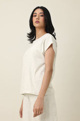 CALM EASE CASUAL TOP-OATMEAL
