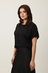 EASY FIT TOP-BLACK
