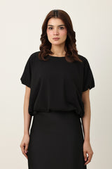 EASY FIT TOP-BLACK
