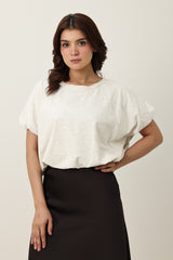 EASY FIT TOP-OATMEAL