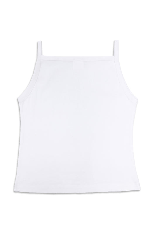 SQUARE-NECK CAMISOLE-WHITE