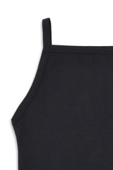 SQUARE-NECK CAMISOLE-BLACK