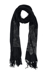 STUDDED WOOLEN SCARF