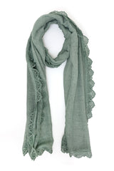 MOONLACE SCARF-GREEN